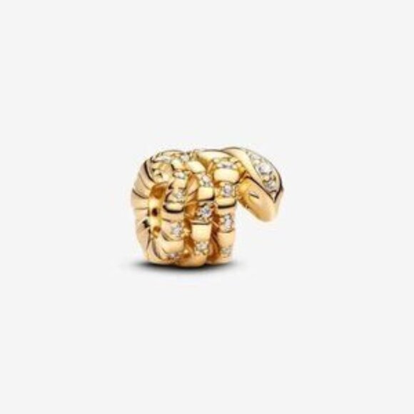 Pandora Curled Snake Charm - Picture 1 of 5
